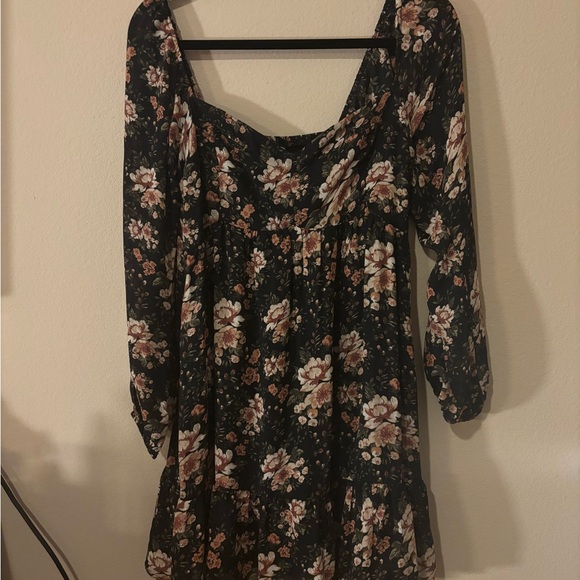 Abercrombie & Fitch Long Sleeve Corset Floral Dress - Picture 3 of 10